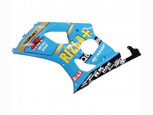 Carene Moto Suzuki GSXR 1000 2003-2004 - Azzurro Chiaro Giallo Nero Rizla Motul