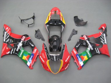 Carene Moto Suzuki GSXR 1000 2003-2004 - Rosso Giallo Blu Verde Nero JOMO