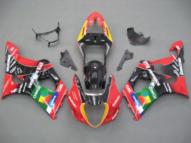 Carene Moto Suzuki GSXR 1000 2003-2004 - Rosso Giallo Blu Verde Nero JOMO