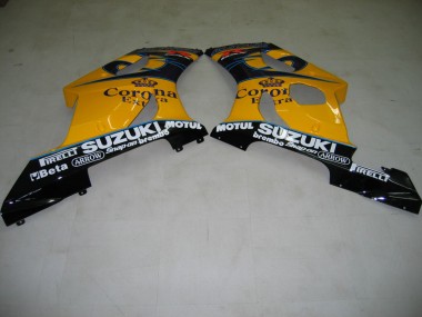 Carene Moto Suzuki GSXR 1000 2003-2004 - Giallo Bianco Blu Nero Corona