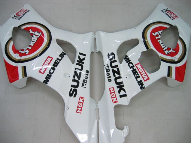 Carene Moto Suzuki GSXR 1000 2003-2004 - Bianco Rosso Motul Lucky Strike