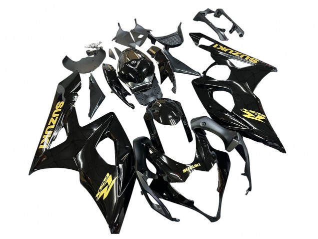 Carene Moto Suzuki GSXR 1000 2005-2006 - Nero Lucido Oro Decal