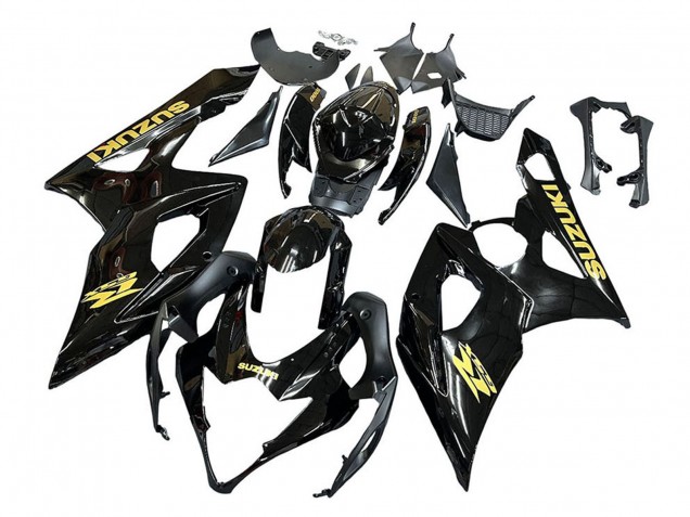 Carene Moto Suzuki GSXR 1000 2005-2006 - Nero Lucido Oro Decal