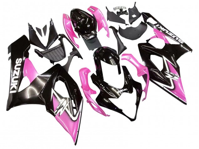 Carene Moto Suzuki GSXR 1000 2005-2006 - Nero Lucido Rosa