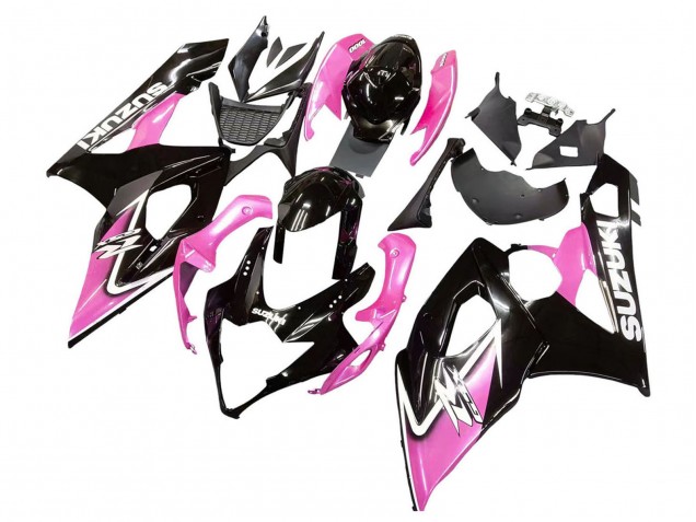 Carene Moto Suzuki GSXR 1000 2005-2006 - Nero Lucido Rosa