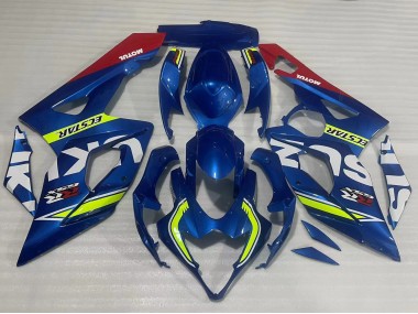Carene Moto Suzuki GSXR 1000 2005-2006 - Blu Giallo Rosso Motul Ecstar