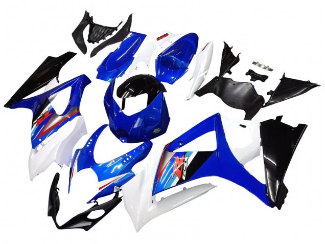 Carene Moto Suzuki GSXR 1000 2007-2008 - Bianco Blu Nero Rosso