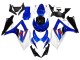 Carene Moto Suzuki GSXR 1000 2007-2008 - Bianco Blu Nero Rosso