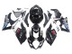 Carene Moto Suzuki GSXR 1000 2007-2008 - Nero Lucido Bianco West