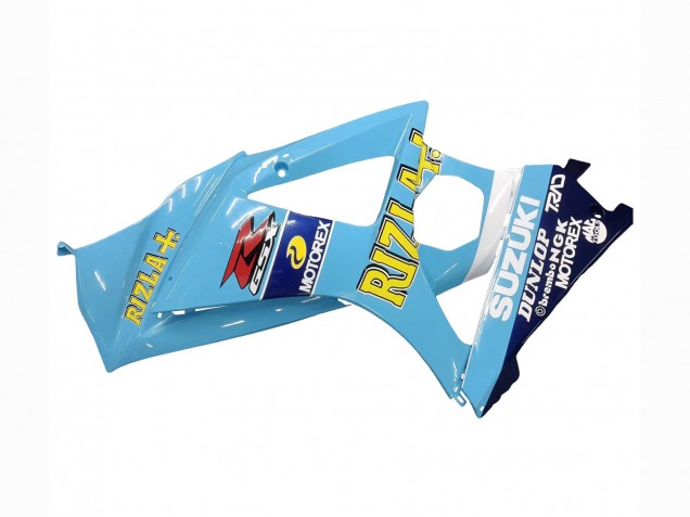 Carene Moto Suzuki GSXR 1000 2007-2008 - Azzurro Chiaro Giallo Nero Motul Rizla