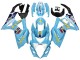 Carene Moto Suzuki GSXR 1000 2007-2008 - Azzurro Chiaro Giallo Nero Motul Rizla