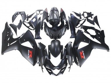 Carene Moto Suzuki GSXR 1000 2007-2008 - Nero Opaco Rosso Decal