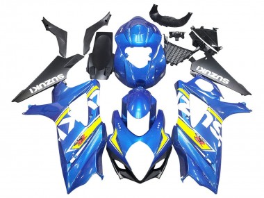 Carene Moto Suzuki GSXR 1000 2007-2008 - Blu Giallo Nero