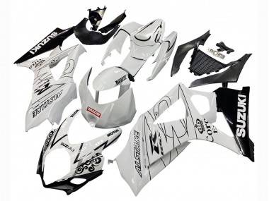 Carene Moto Suzuki GSXR 1000 2007-2008 - Bianco Nero Alstare Corona Motul