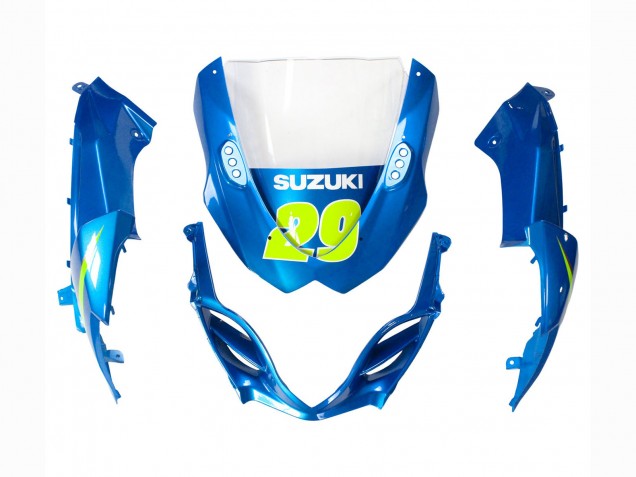 Carene Moto Suzuki GSXR 1000 2009-2016 - Azzurro Chiaro Verde Motul 29 Ecstar