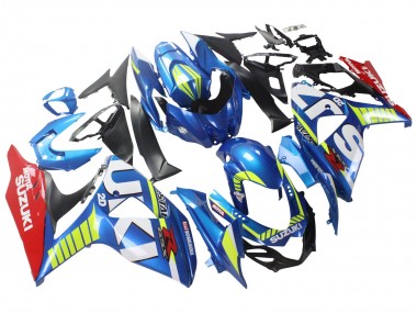Carene Moto Suzuki GSXR 1000 2009-2016 - Azzurro Chiaro Verde Rosso Motul