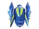 Carene Moto Suzuki GSXR 1000 2009-2016 - Azzurro Chiaro Verde Rosso Motul