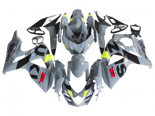 Carene Moto Suzuki GSXR 1000 2009-2016 - Grigio Neon Giallo Nero Motul