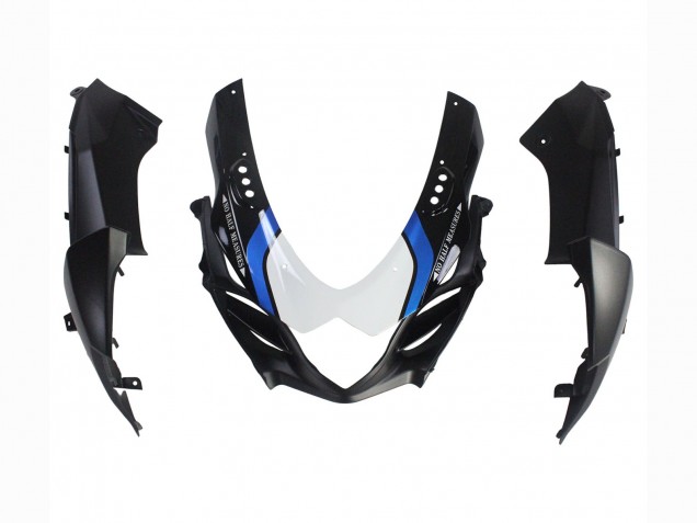 Carene Moto Suzuki GSXR 1000 2009-2016 - Nero Opaco Bianco Blu