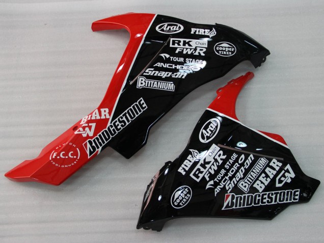 Carene Moto Suzuki GSXR 1000 2009-2016 - Rosso Nero Bianco 13
