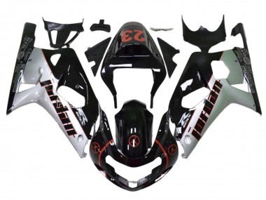 Carene Moto Suzuki GSXR 1000 2009-2016 - Nero Lucido Bianco Rosso Jordan 23