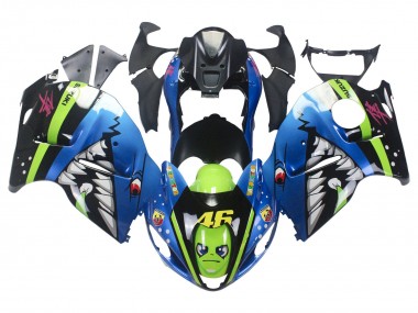 Carene Moto Suzuki GSXR 1300 Hayabusa 1996-2007 - Blu Verde Squalo 46