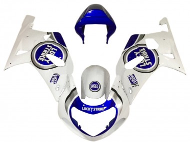 Carene Moto Suzuki GSXR 600 / GSXR 750 2001-2003 - Bianco Blu Lucky Strike