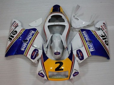 Carene Moto Honda NSR250R MC28 P4 1994-1996 - Bianco Blu Giallo Oro Rothmans Elf 2