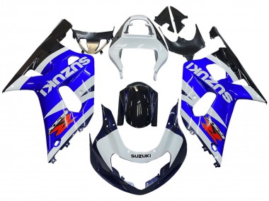 Carene Moto Suzuki GSXR 600 / GSXR 750 2001-2003 - Blu Bianco Nero Lucido Rosso