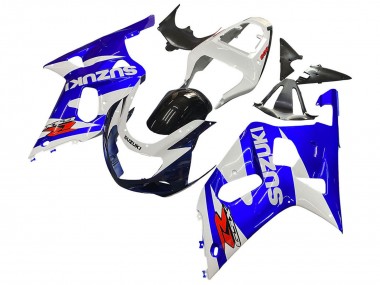 Carena Moto Suzuki GSXR 600 / GSXR 750 2001-2003 - Bianco Blu Nero Lucido Rosso