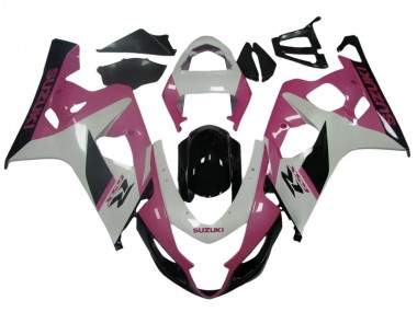 Carene Moto Suzuki GSXR 600 / GSXR 750 2004-2005 - Bianco Rosa Nero