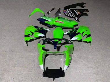 Carena Moto Kawasaki ZX9R 2000-2001 - Verde Bianco Nero Lucido