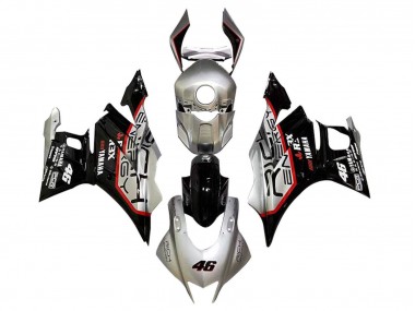 Carene Moto Yamaha YZF R3/R25 2019-2021 - Argento Rosso Nero 46