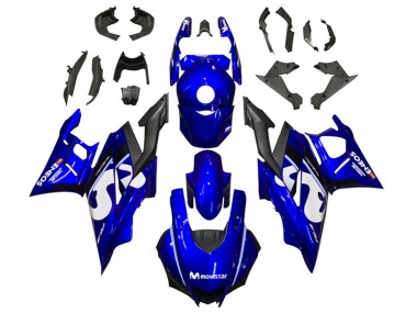 Carene Moto Yamaha YZF R3/R25 2019-2021 - Blu Bianco Nero MoviStar ENEOS
