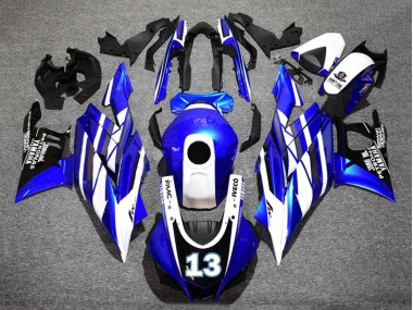 Carene Moto Yamaha YZF R3/R25 2019-2021 - Blu Bianco Nero Yamalube Petronas 13
