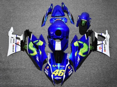 Carene Moto Yamaha YZF R3/R25 2022-2024 - Blu Bianco Nero Verde Mostro MoviStar Yamalube ENEOS 46
