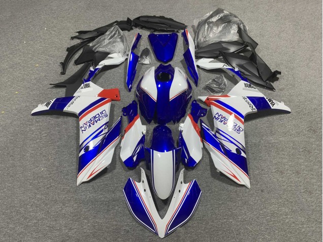 Carene Moto Yamaha YZF R3/R25 2022-2024 - Blu Bianco Rosso Semakin Didepan