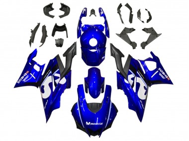 Carene Moto Yamaha YZF R3/R25 2022-2024 - Blu Bianco Nero MoviStar ENEOS