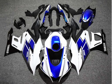 Carene Moto Yamaha YZF R3/R25 2022-2024 - Bianco Blu Nero Lucido Yamalube