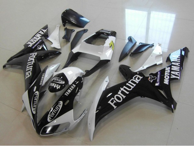 Carene Moto Yamaha YZF R1 2002-2003 - Bianco Nero Lucido Fortuna Motul