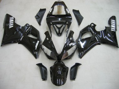 Carene Moto Yamaha YZF 1000 R1 2000-2001 - Nero Lucido Bianco Decal