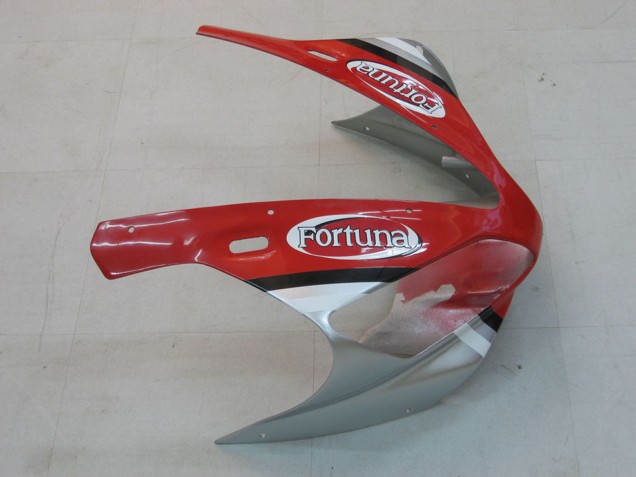 Carene Moto Yamaha YZF 1000 R1 2000-2001 - Argento Rosso Fortuna Motul