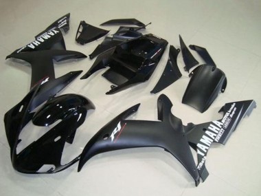 Carene Moto Yamaha YZF R1 2002-2003 - Nero Lucido Nero Opaco Bianco Decals