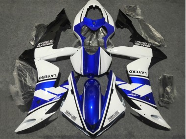 Carene Moto Yamaha YZF 1000 R1 2002-2003 - Bianco Blu Nero Opaco Yamalube
