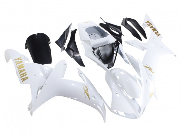 Carene Moto Yamaha YZF 1000 R1 2002-2003 - Bianco Oro Decals