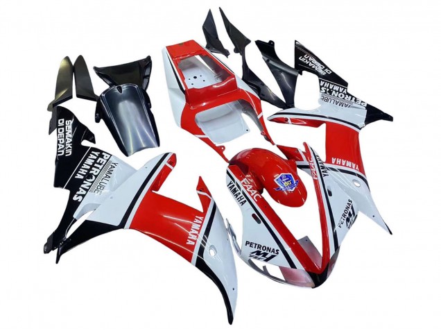 Carene Moto Yamaha YZF 1000 R1 2002-2003 - Bianco Rosso Nero Petronas