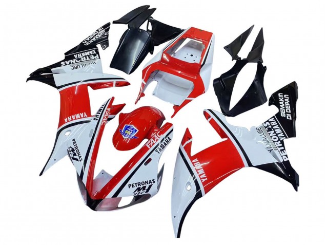 Carene Moto Yamaha YZF 1000 R1 2002-2003 - Bianco Rosso Nero Petronas