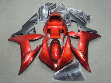 Carena Moto Yamaha YZF 1000 R1 2002-2003 - Rosso Nero Opaco