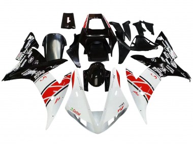 Carene Moto Yamaha YZF 1000 R1 2002-2003 - Bianco Rosso Nero Castrol