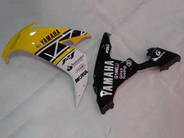 Carene Moto Yamaha YZF 1000 R1 2004-2006 - Giallo Bianco Nero Lucido